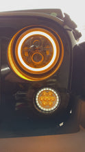 Load and play video in Gallery viewer, Headlights LED DRL Halo &#39;Clone&#39; for Wrangler JK JKU TJ (pair)
