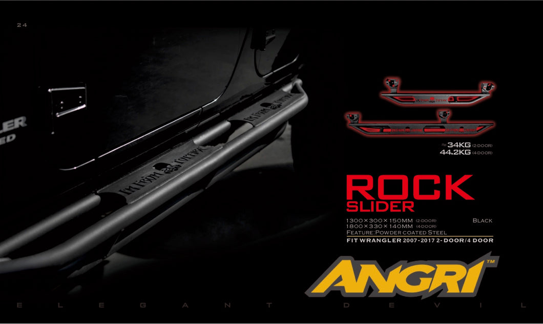 Topfire 'Rock' Side Steps for Wrangler 4dr JKU