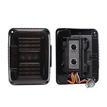 TAIL LIGHTS - CEE 'C' BLACKED LED replacement for Wrangler JK JKU (pair)