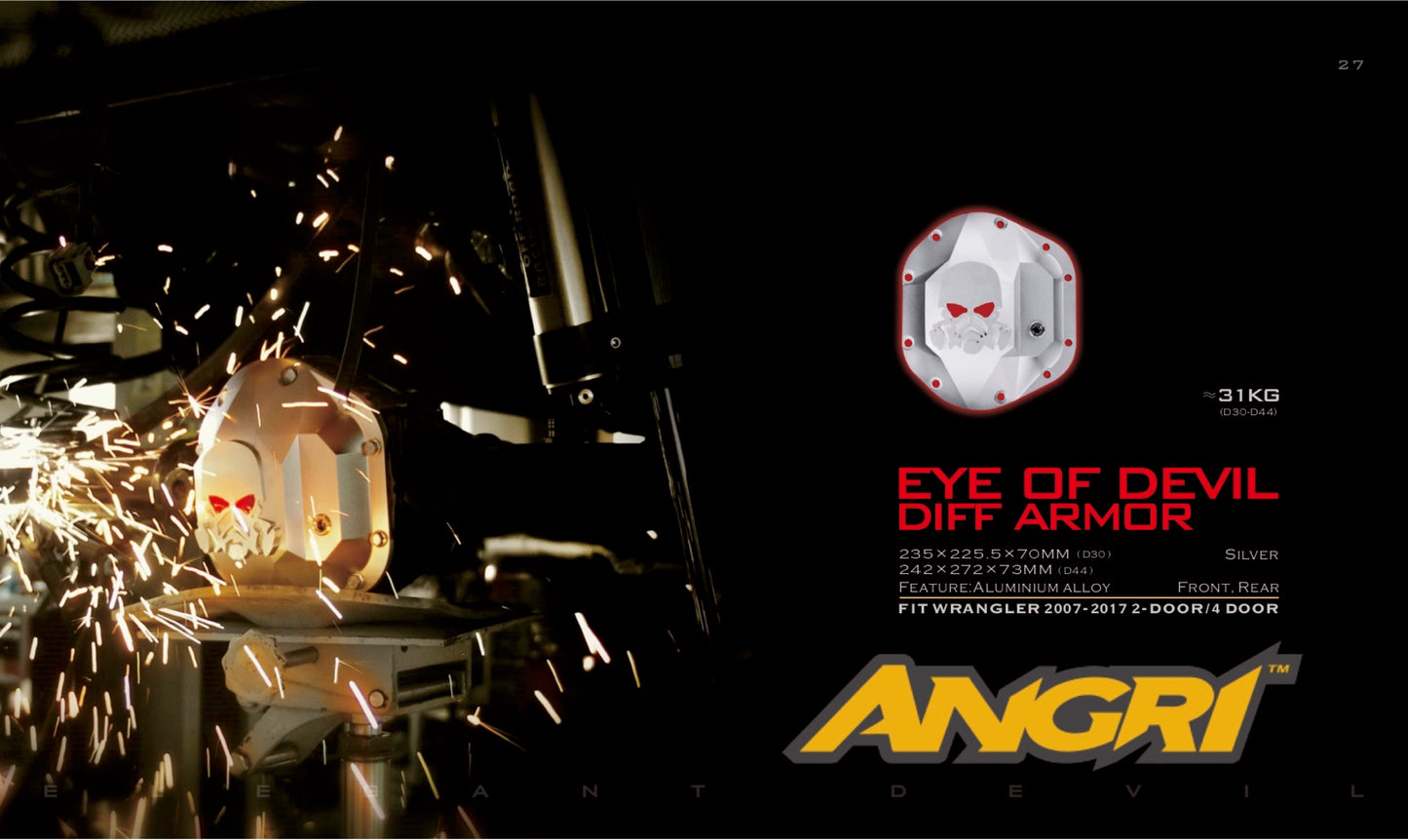 Topfire Diff Armour (D30 / D44) for Wrangler JK JKU