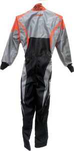 MIR 49-S Level 2 FIA Kart Suit (Grey/Black/Fluro Orange) - Size 34 (YOUTH)