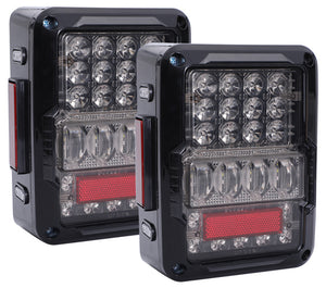 TAIL LIGHTS - SPIDER EYES LED replacement for Wrangler JK/JKU (pair)