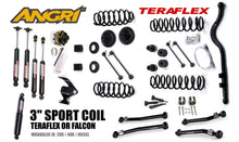 Load image into Gallery viewer, FULLY FITTED: JK/JKU 3&quot; Teraflex COIL System with SHOCKS, ARMS, TRACK ROD, CV, STABILISER
