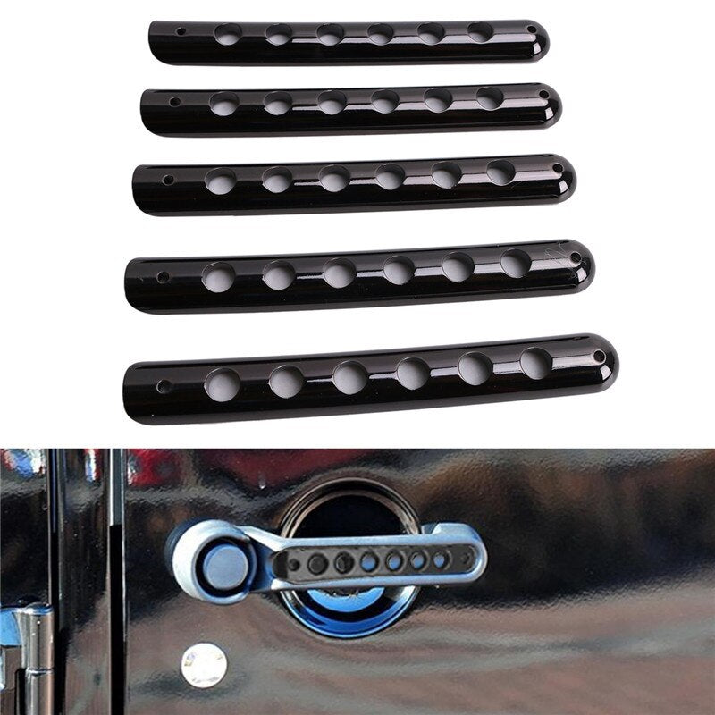 Door handle Inserts for Wrangler JK JKU (Black / Red / Silver)
