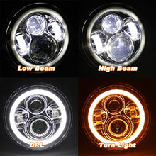 Load image into Gallery viewer, Headlights CHROME LED DRL Halo &#39;Clone&#39; for JK/JKU/TJ (pair)
