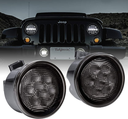 Indicators LED - Front Grill for Wrangler JK JKU (pair)