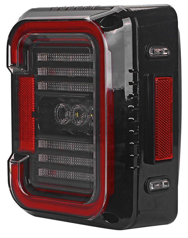 TAIL LIGHTS - CEE 'C' CLEAR SMOKE LED replacement for Wrangler JK JKU (pair)