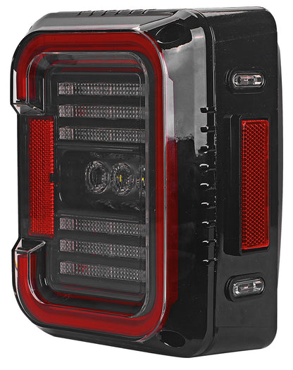 TAIL LIGHTS - CEE 'C' CLEAR SMOKE LED replacement for Wrangler JK JKU (pair)
