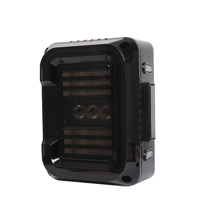 TAIL LIGHTS - CEE 'C' BLACKED LED replacement for Wrangler JK JKU (pair)