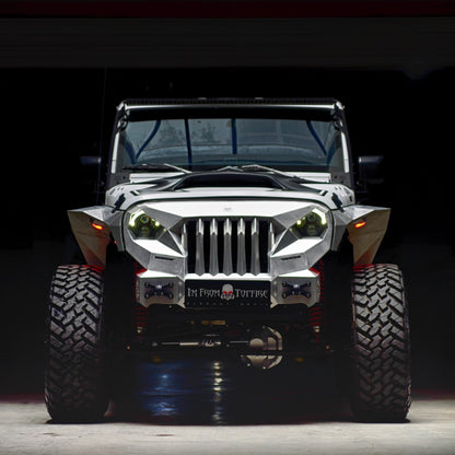 Topfire Marauder III Front Grumper (Bumper and Grill) for Wrangler JK JKU
