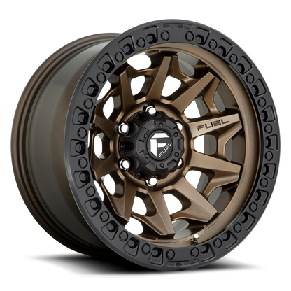 FUEL OFFROAD 'Covert' D696 - Bronze 17" Rims with Black Lip (set of 5 Jeep 9J 5x127) -12