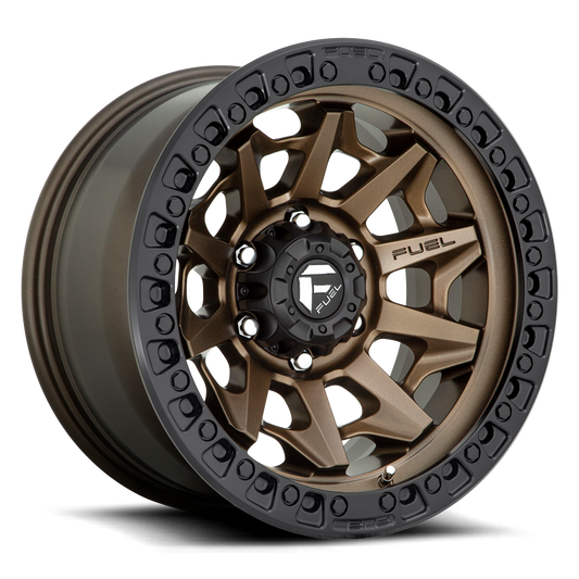 FUEL OFFROAD 'Covert' D696 - Bronze 17" Rims with Black Lip (set of 5 Jeep 9J 5x127) -12