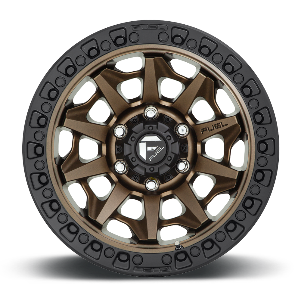 FUEL OFFROAD 'Covert' D696 - Bronze 17" Rims with Black Lip (set of 5 Jeep 9J 5x127) -12