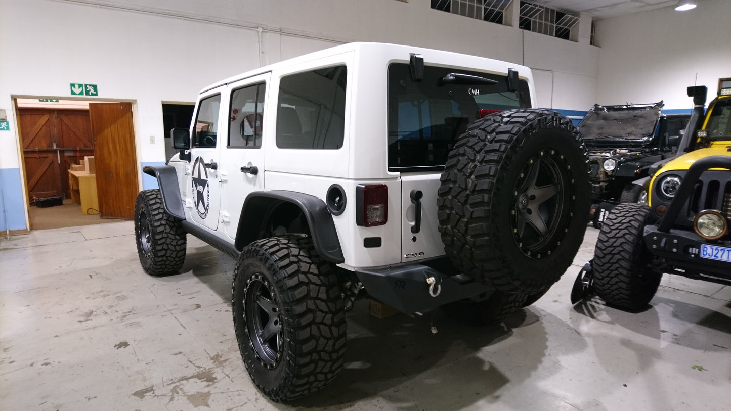 RockRage CRAWLER Rear STUBBY Bumper for Wrangler JK / JKU