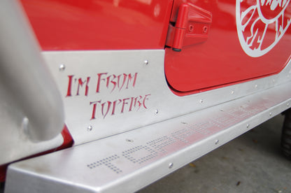 Topfire Side Protection and Steps for 4dr Wrangler JKU