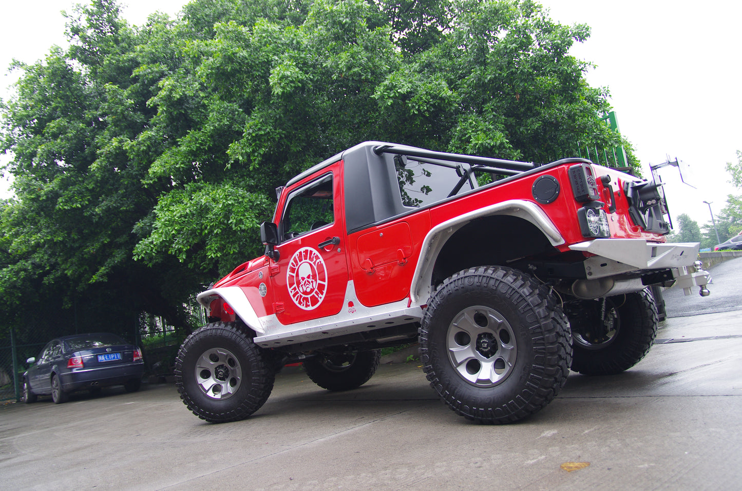 Topfire Side Protection and Steps for 4dr Wrangler JKU