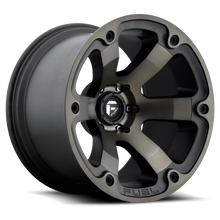 Load image into Gallery viewer, FUEL OFFROAD &#39;Beast&#39; 17&quot; D564 - Black/Dark 17/10 Rims -18 10J (set of 5 Jeep 5x127)
