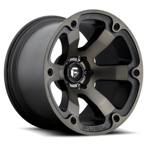 FUEL OFFROAD 'Beast' 17" D564 - Black/Dark 17/10 Rims -18 10J (set of 5 Jeep 5x127)
