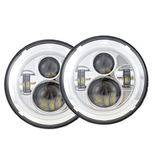 Load image into Gallery viewer, Headlights CHROME LED DRL Halo &#39;Clone&#39; for JK/JKU/TJ (pair)

