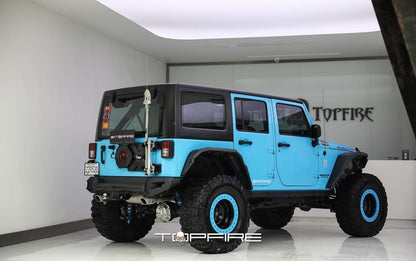 Topfire Marauder IV Stainless Steel / Steel Rear Bumper for Wrangler JK JKU