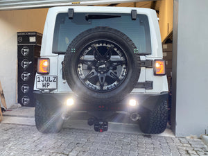 TAIL LIGHTS - WHITE ARROW LED replacement for Wrangler JK JKU (pair)