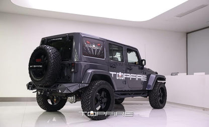 Topfire Fragment II Stainless Steel Rear Bumper (Long) for Wrangler JK JKU