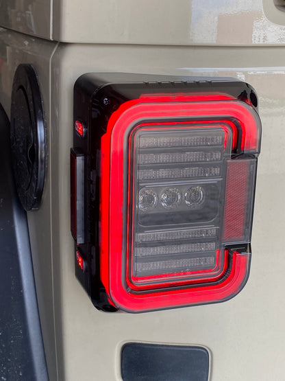 TAIL LIGHTS - CEE 'C' CLEAR SMOKE LED replacement for Wrangler JK JKU (pair)