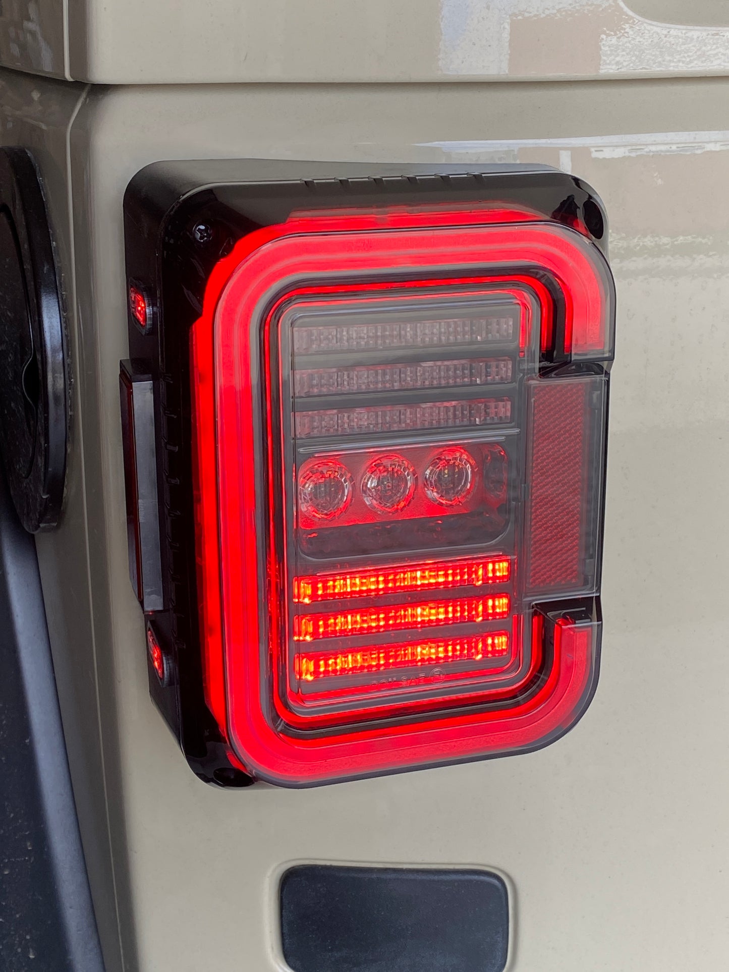 TAIL LIGHTS - CEE 'C' CLEAR SMOKE LED replacement for Wrangler JK JKU (pair)