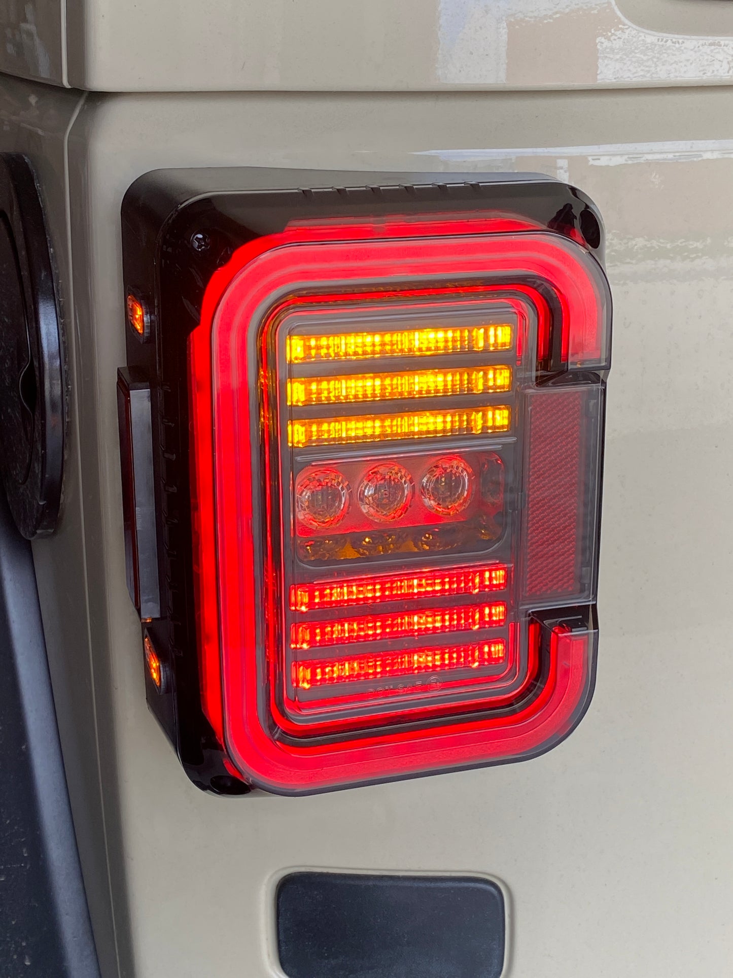 TAIL LIGHTS - CEE 'C' CLEAR SMOKE LED replacement for Wrangler JK JKU (pair)