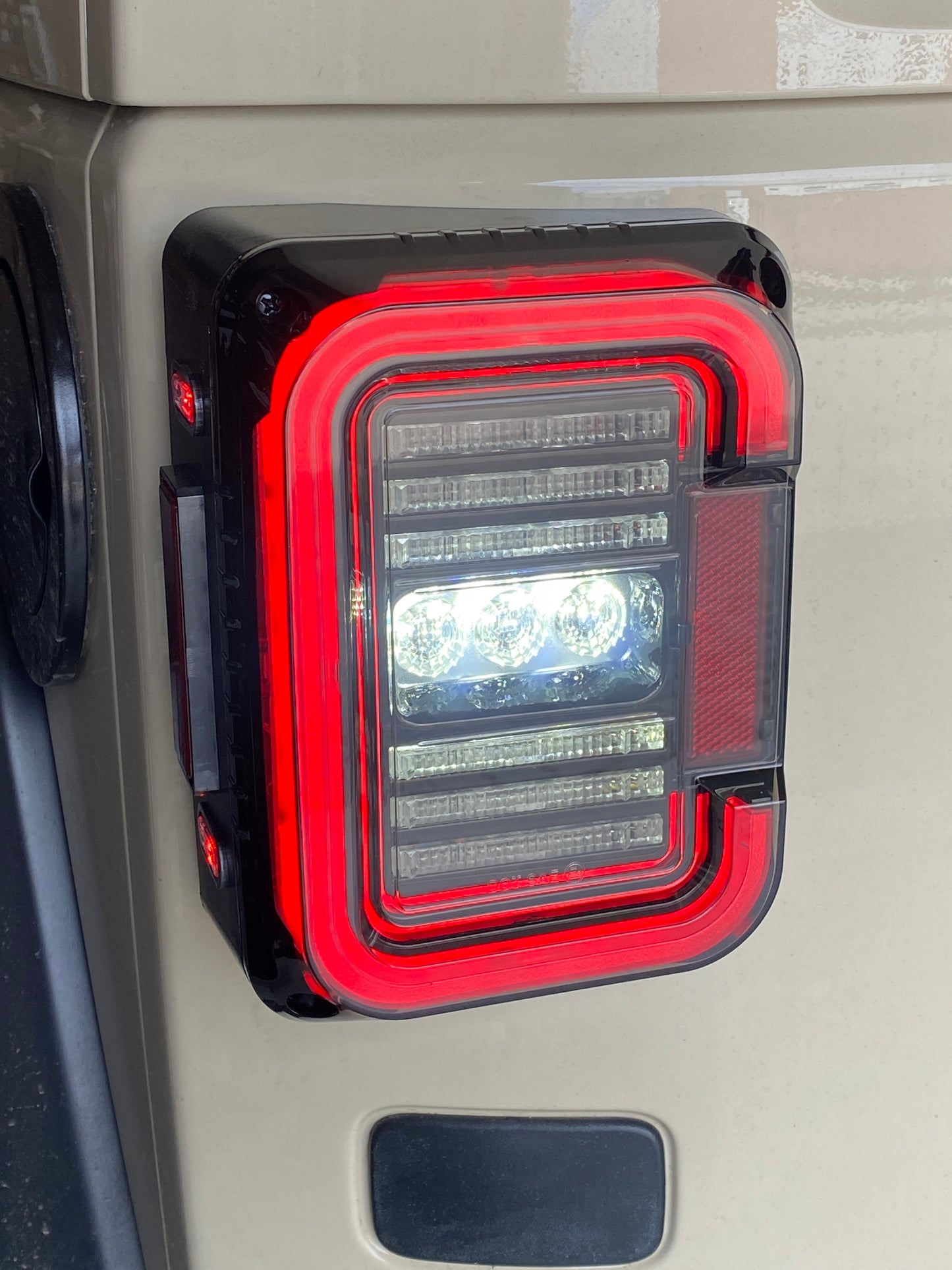 TAIL LIGHTS - CEE 'C' CLEAR SMOKE LED replacement for Wrangler JK JKU (pair)
