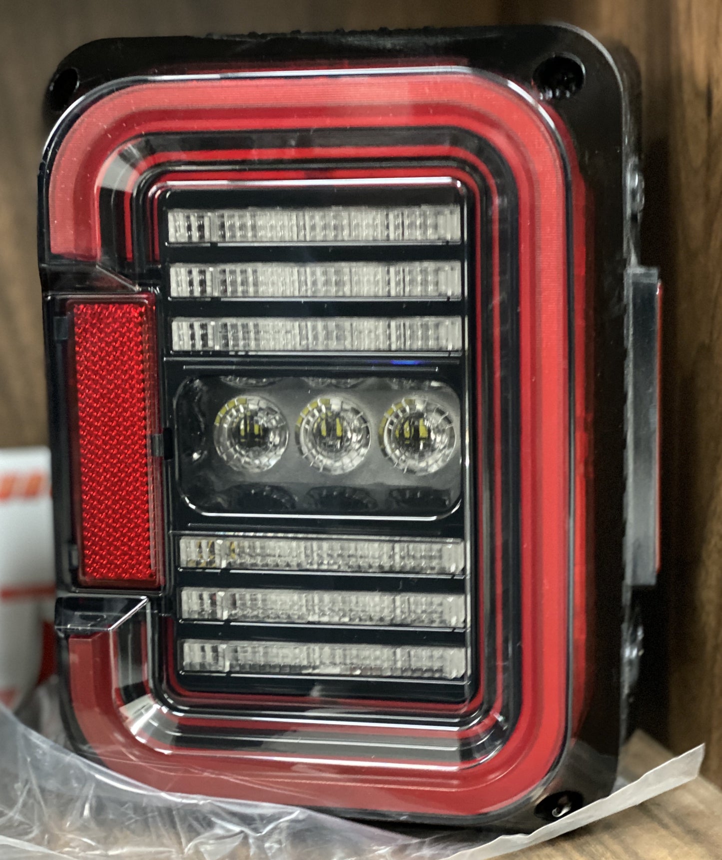 TAIL LIGHTS - CEE 'C' CLEAR SMOKE LED replacement for Wrangler JK JKU (pair)