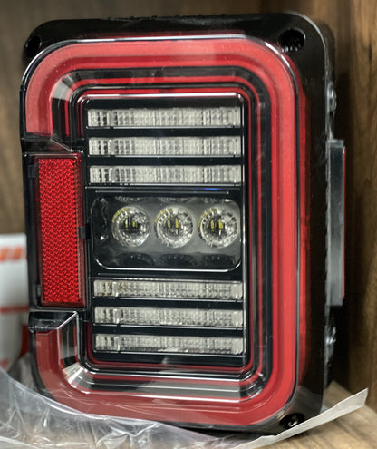 TAIL LIGHTS - CEE 'C' CLEAR SMOKE LED replacement for Wrangler JK JKU (pair)