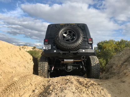 Free-Flow Stainless Steel Single Pipe Exhaust for JK/JKU (RETAIL BOX SELF-INSTALL)