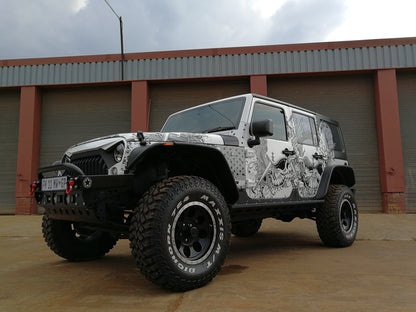 RockRage ULTIMA ROCK SLIDERS for Wrangler JKU - 4DR
