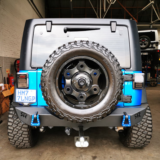 RockRage EXPLORER Full Rear Bumper for Wrangler JK / JKU