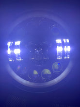Load image into Gallery viewer, Headlights COLOURED SKULL LED DRL Halo for JK/JKU/TJ (pair)
