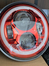 Load image into Gallery viewer, Headlights RED Avenger LED DRL Halo for JK/JKU/TJ (pair)
