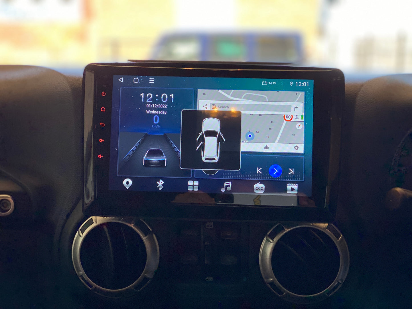 SMARTNavi 10″ PREMIUM System 'Made for Jeep Wrangler JK JKU' (INSTALLED with REVERSE CAM) Apple CarPlay & Android Auto