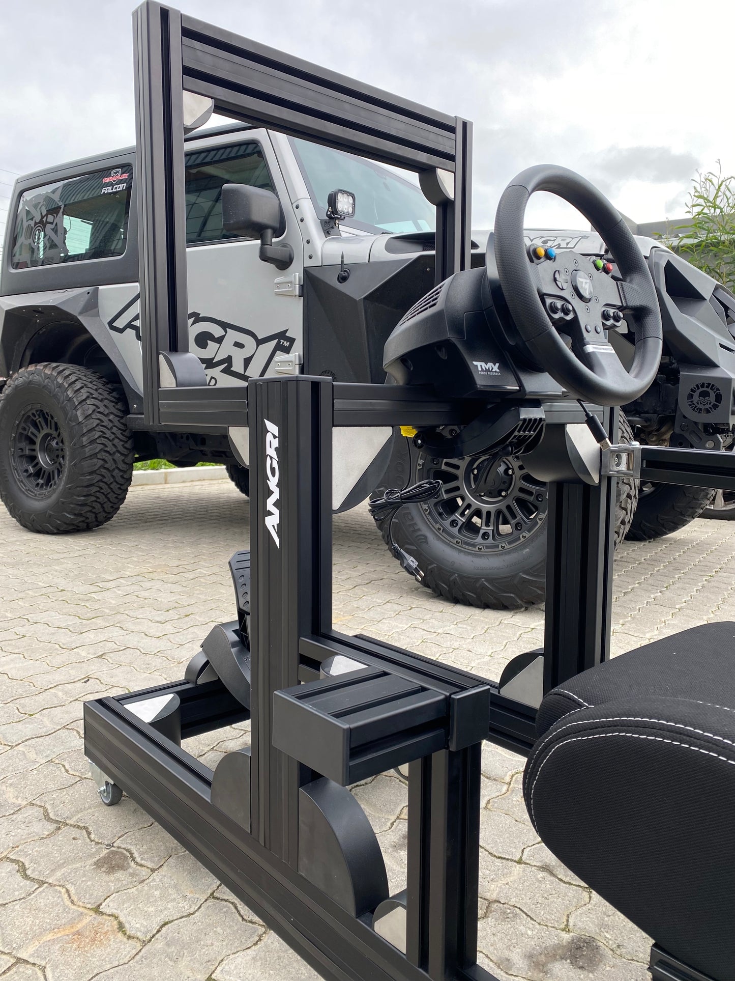 PRO SIM RIG CHASSIS + Integrated Screen System (On Rig) - 'Black Series Shifter'