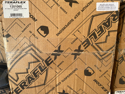KIT ONLY: Teraflex 2.5" Coil Lift System Box for Wrangler JK JKU