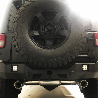 Free-Flow Stainless Steel Dual Pipe Exhaust for Wrangler JK JKU (RETAIL BOX SELF-INSTALL)