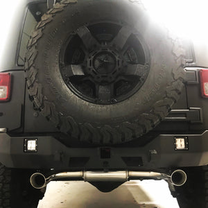 Free-Flow Stainless Steel Dual Pipe Exhaust for JK/JKU (RETAIL BOX SELF-INSTALL)