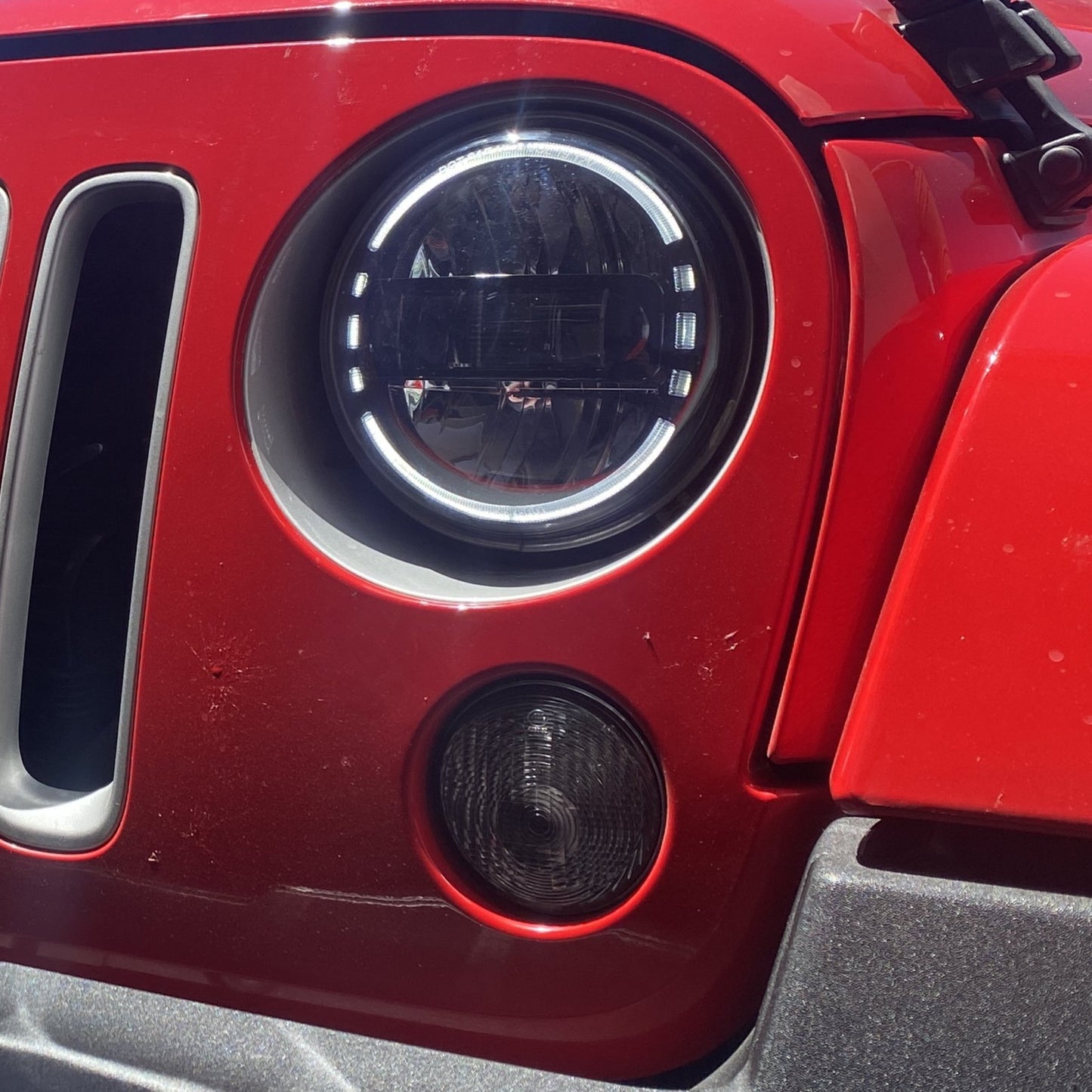 LED Headlights 'KONG' for Wrangler JL with DRL (pair with JL Adaptors) A+ 'Philips' LED