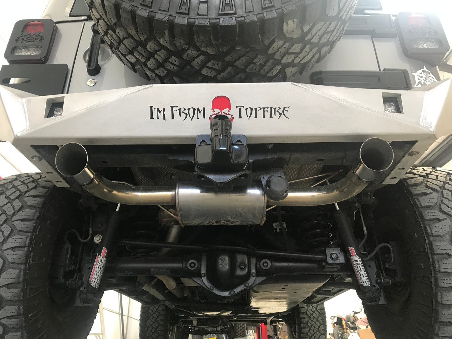 Free-Flow Stainless Steel Dual Pipe Exhaust for Wrangler JK JKU (RETAIL BOX SELF-INSTALL)