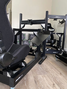 PRO SIM RIG CHASSIS + Single Screen Stand (Off Rig) - 'Black Series Shifter'