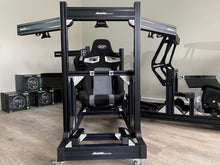 Load image into Gallery viewer, PRO SIM RIG CHASSIS + Integrated Triple Screen System (On Rig) - &#39;Black Series Shifter&#39;
