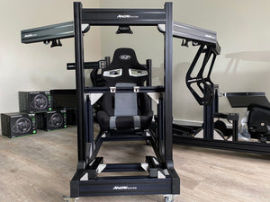 PRO SIM RIG CHASSIS + Integrated Triple Screen System (On Rig) - 'Black Series Shifter'