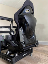 Load image into Gallery viewer, PRO SIM RIG CHASSIS + Integrated &#39;Hardcore&#39; Screen System (On Rig) - &#39;Black Series Shifter&#39;
