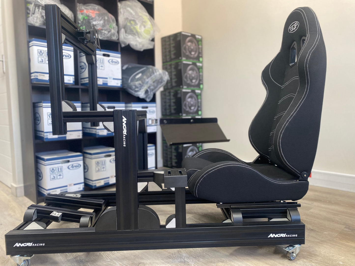 PRO SIM RIG CHASSIS + Integrated Screen System (On Rig) - 'Black Series Shifter'