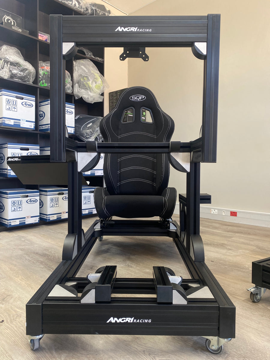 PRO SIM RIG CHASSIS + Integrated Screen System (On Rig) - 'Black Serie ...